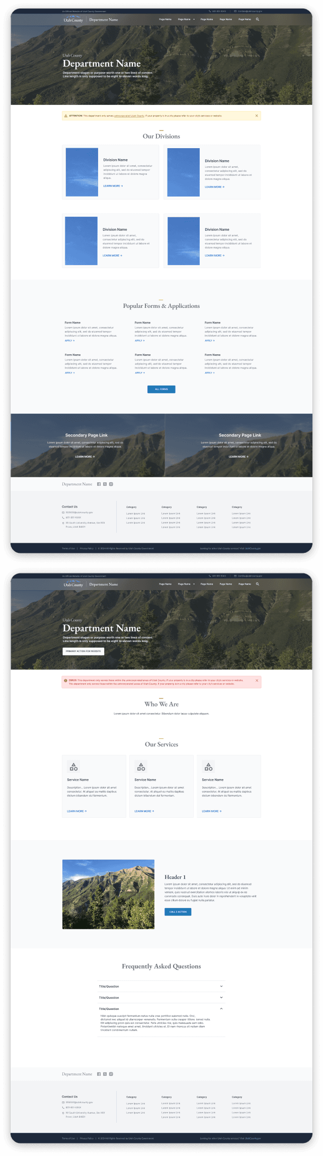 Service one-stop template